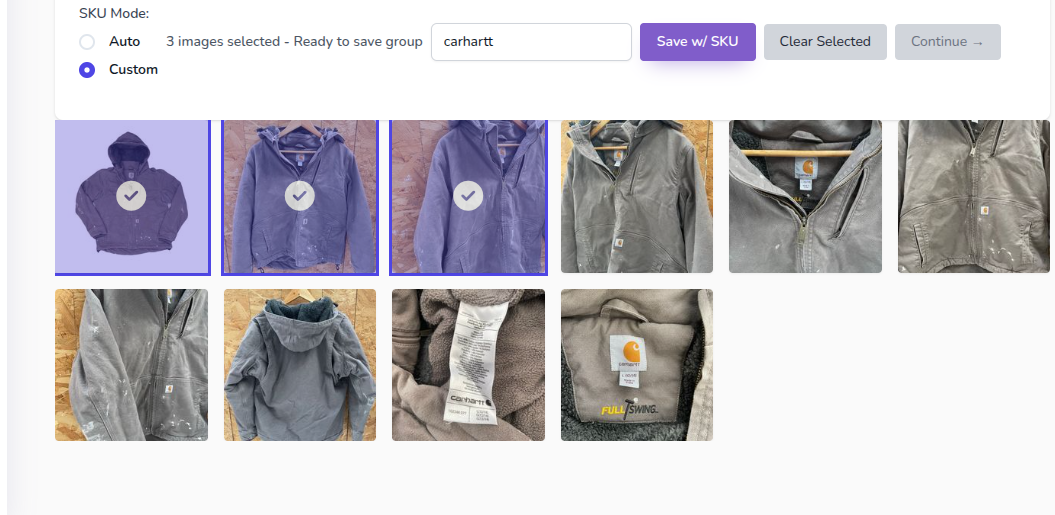 image grouping